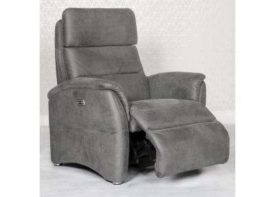 Electric Recliner - Grey Fabric